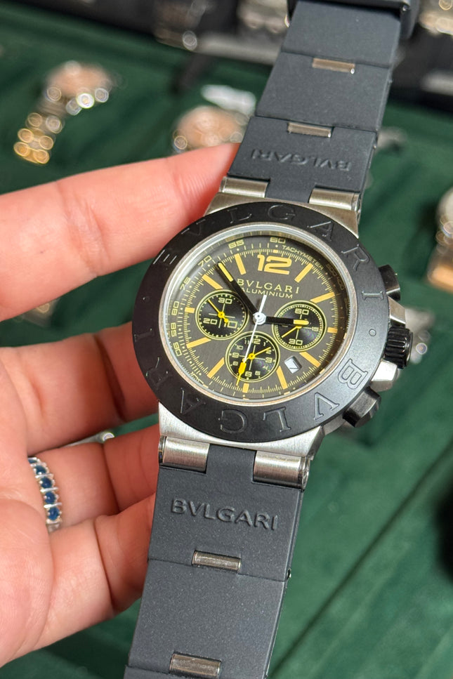 BVLGARI ALUMINIUM AMARILLO CRONÓGRAFO