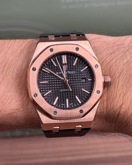 AUDEMARS PIGUET ROYAL OAK PIEL ROSE GOLD