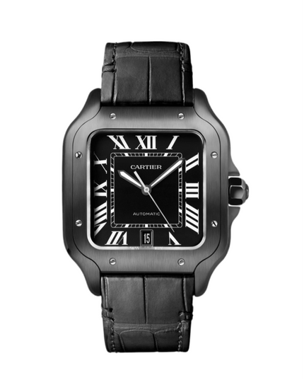CARTIER SANTOS NEGRO PIEL