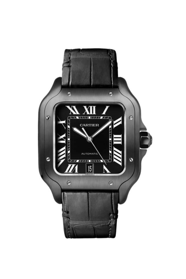 CARTIER SANTOS NEGRO PIEL