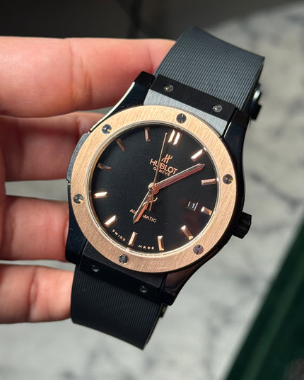 HUBLOT CLASSIC FUSION CERAMIC KING GOLD