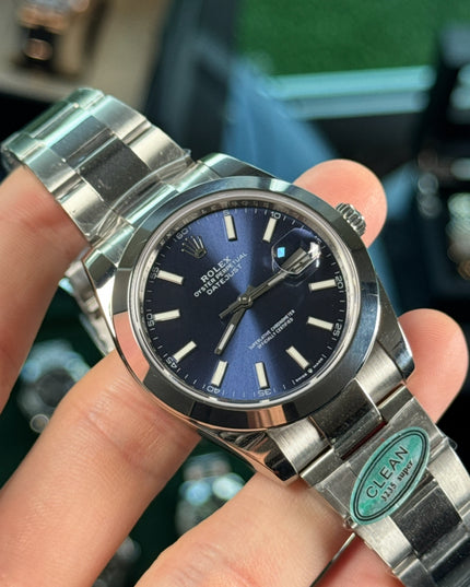ROLEX DATEJUST 41 SUIZO - FONDO AZUL