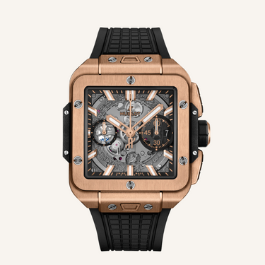 HUBLOT SQUARE BANG UNICO KING GOLD 42MM