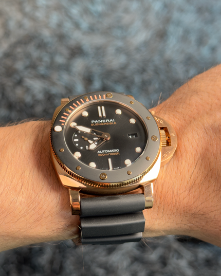 PANERAI SUBMERSIBLE - NEGRO CON ROSE GOLD