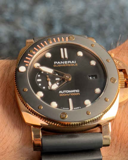 PANERAI SUBMERSIBLE - NEGRO CON ROSE GOLD