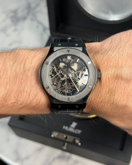 HUBLOT CLASSIC FUSION SKELETON TOURBILLON TITANIUM LIMITED