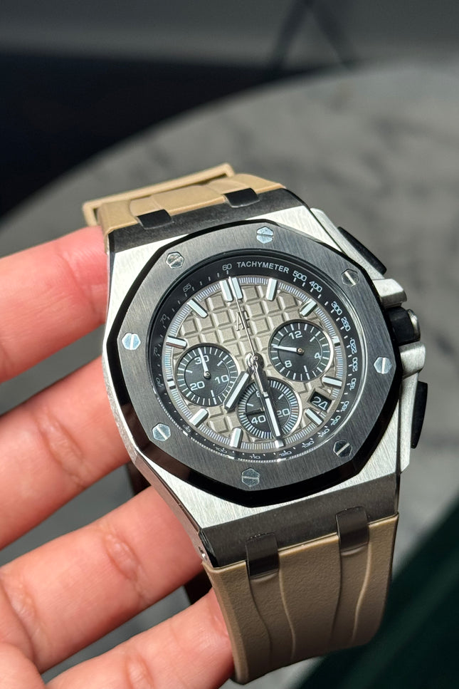 AUDEMARS PIGUET ROYAL OAK OFFSHORE CRONÓGRAFO - CAFÉ CLARO