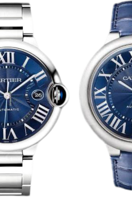 CARTIER BALLON BLEU SUIZO DOBLE EXTENSIBLE - FONDO AZUL
