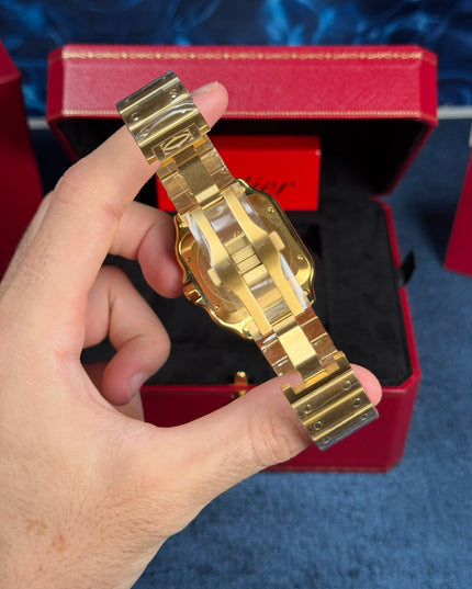 CARTIER SANTOS SUIZO DOBLE EXTENSIBLE - DORADO