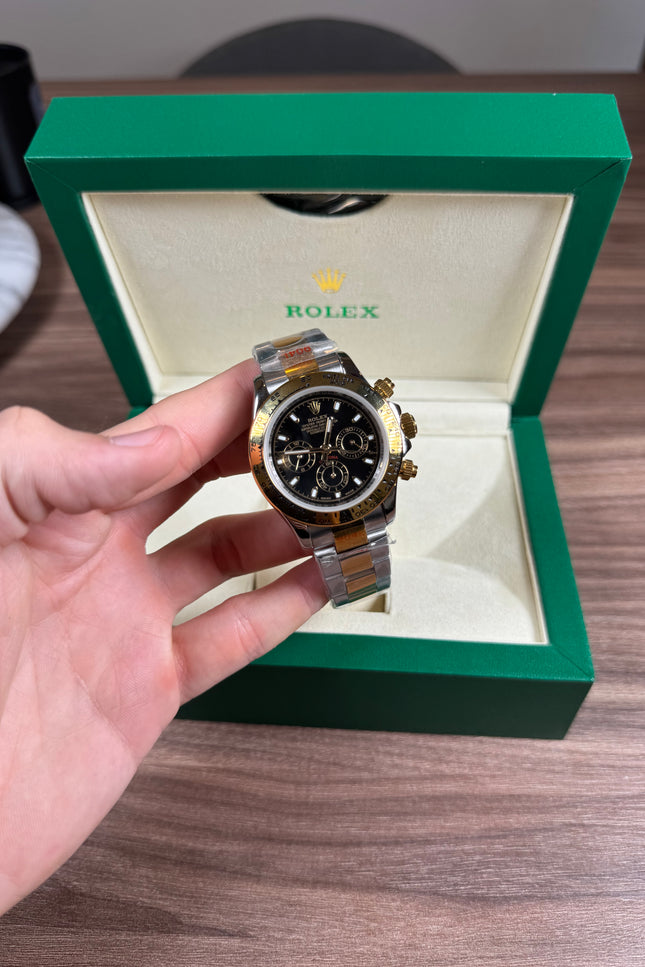 ROLEX DAYTONA DOBLE TONO - FONDO NEGRO