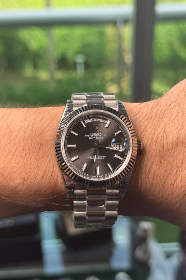 ROLEX DAY-DATE SUIZO - ACERO