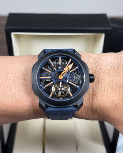 BVLGARI OCTO TOURBILLON SKELETON - BLUE