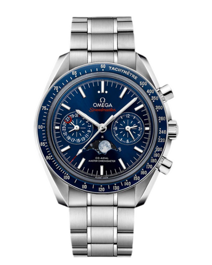 OMEGA SPEEDMASTER MOONPHASE - FONDO AZUL
