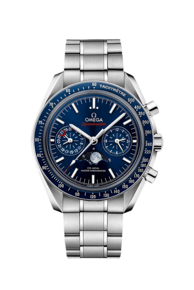 OMEGA SPEEDMASTER MOONPHASE - FONDO AZUL