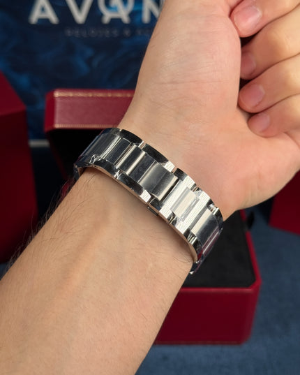 CARTIER BALLON BLEU SUIZO DOBLE EXTENSIBLE - FONDO BLANCO