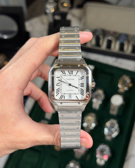 CARTIER SANTOS 40 MMFONDO BLANCO
