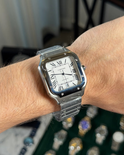 CARTIER SANTOS 40 MMFONDO BLANCO