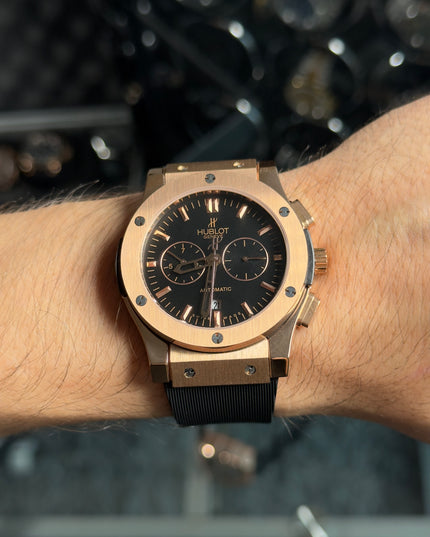 HUBLOT CRONO CLASSIC FUSION - NEGRO ROSE GOLD