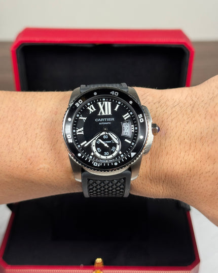 CARTIER DIVER AUTOMATIC - NEGRO/PLATEADO