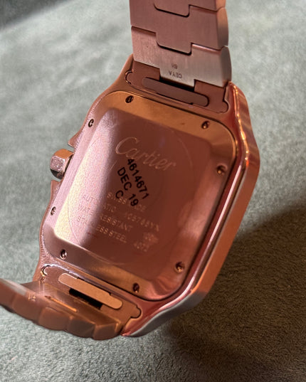 CARTIER SANTOS SUIZO DOBLE EXTENSIBLE - PLATEADO