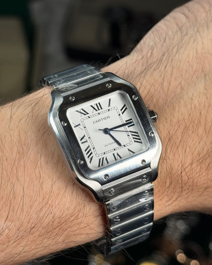 CARTIER SANTOS FONDO BLANCO 36 MM