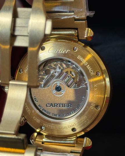 CARTIER PASHA PLATEADO DORADO