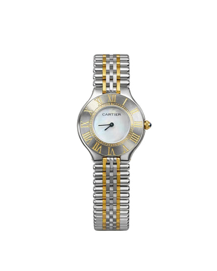 CARTIER MUST 21 DOBLE TONO FONDO BLANCO
