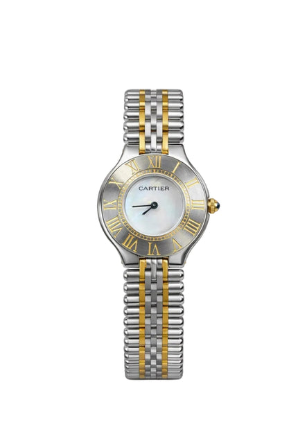 CARTIER MUST 21 DOBLE TONO FONDO BLANCO