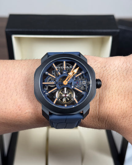 BVLGARI OCTO TOURBILLON SKELETON - BLUE