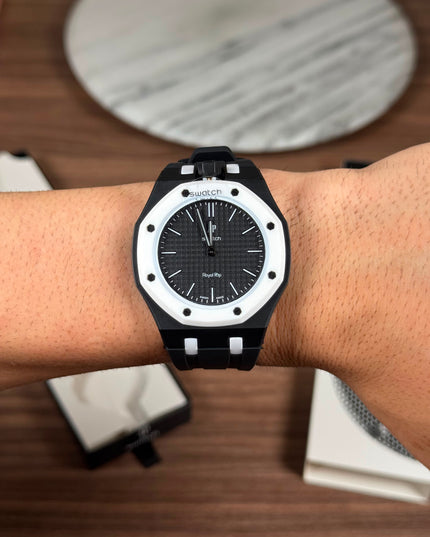 AUDEMARS PIGUET x SWATCH ROYAL POP OCHO NEGRO