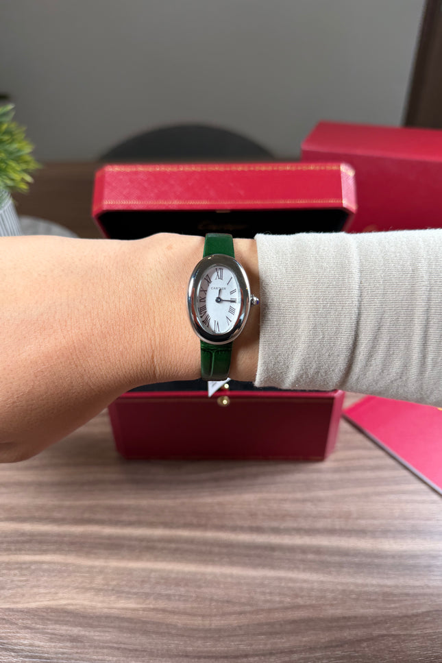 CARTIER BAIGNOIRE VERDE/PLATEADO