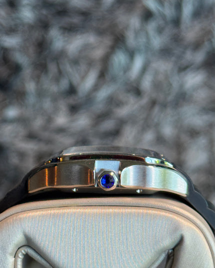 CARTIER SANTOS EXTENSIBLE CAUCHO - FONDO NEGRO