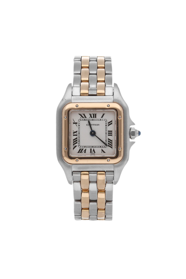 CARTIER PANTHERE PLATEADO DORADO ROSA