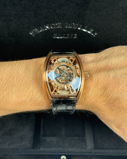 FRANCK MULLER GRAND CENTRAL TURBILLON  SUIZO - ROSEGOLD