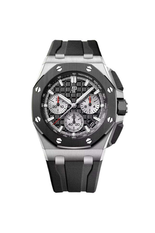AUDEMARS PIGUET ROYAL OAK OFFSHORE CRONÓGRAFO SUIZO - NEGRO PLATEADO