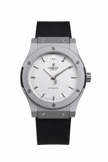 HUBLOT CLASSIC FUSION CERAMIC TITANIUM WHITE DIAL