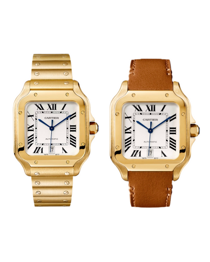CARTIER SANTOS SUIZO DOBLE EXTENSIBLE - DORADO