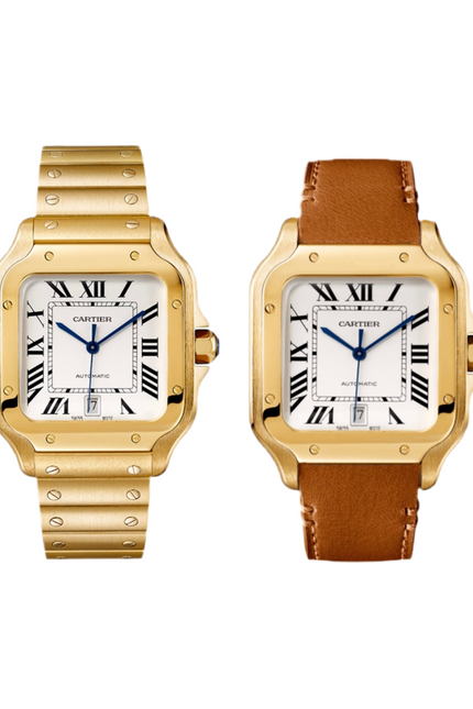 CARTIER SANTOS SUIZO DOBLE EXTENSIBLE - DORADO