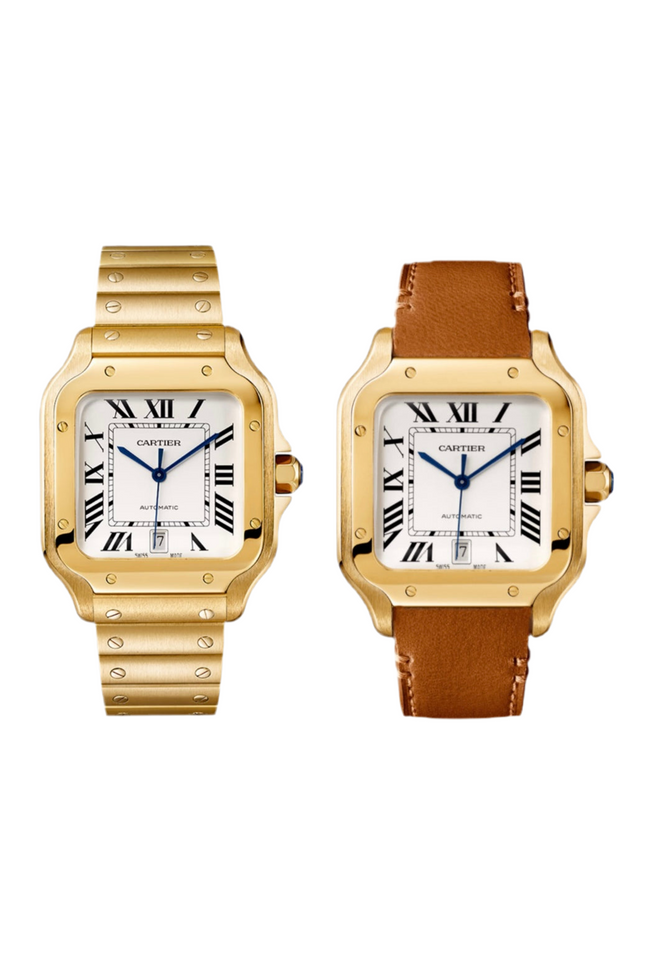 CARTIER SANTOS SUIZO DOBLE EXTENSIBLE - DORADO