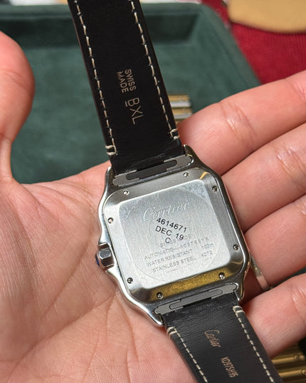 CARTIER SANTOS SUIZO DOBLE EXTENSIBLE - PLATEADO