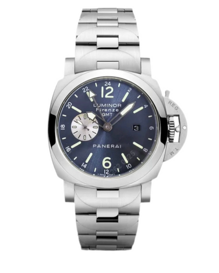 PANERAI LUMINOR GMT AUTOMATIC- PLATA FONDO AZUL
