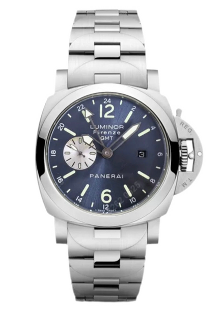 PANERAI LUMINOR GMT AUTOMATIC- PLATA FONDO AZUL