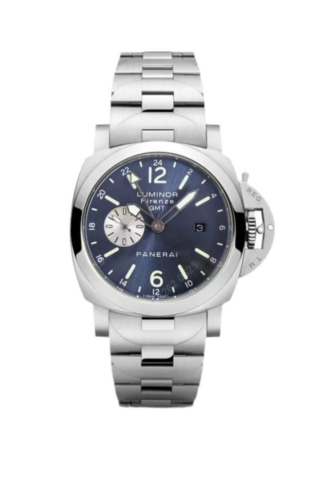 PANERAI LUMINOR GMT AUTOMATIC- PLATA FONDO AZUL