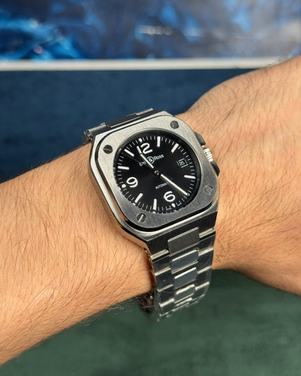BELL & ROSS BLACK STEEL