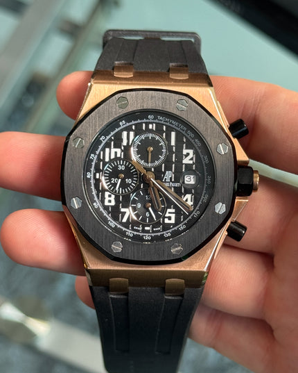 AUDEMARS PIGUET ROYAL OAK ORO ROSA NEGRO CAUCHO
