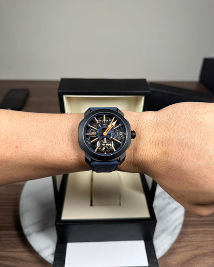 BVLGARI OCTO TOURBILLON SKELETON - BLUE