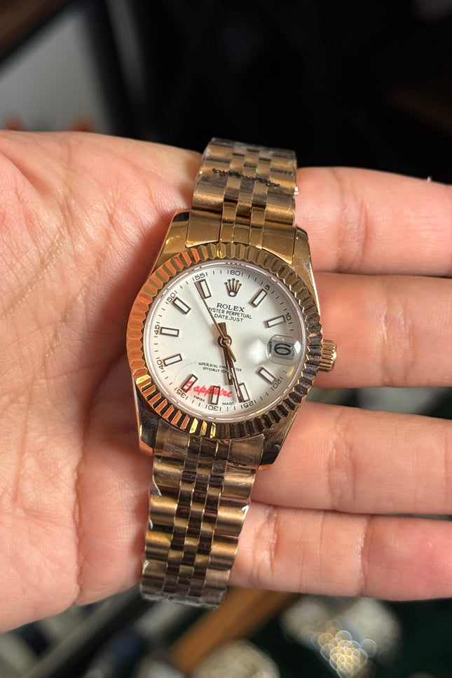 ROLEX LADY DATEJUST - ROSEGOLD ESFERA BLANCA