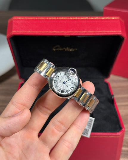 CARTIER BALLON BLEU 28MM BICOLOR