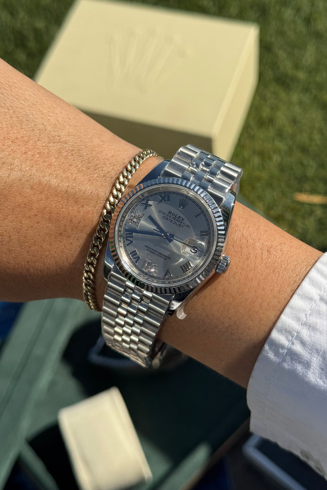 ROLEX DATEJUST DAMA 36MM SUIZO DIAMANTES