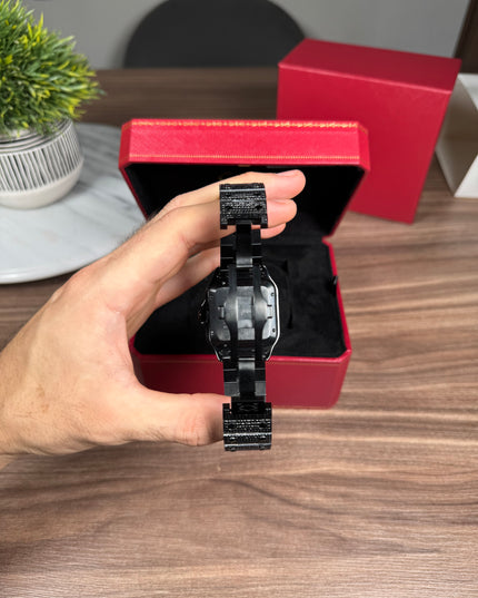 CARTIER SANTOS FULL ICE NEGRO SUIZO
